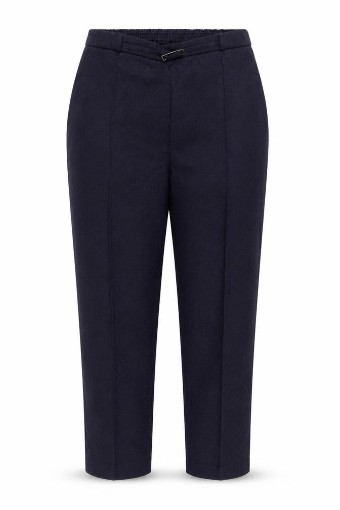 Front view of Honor Millburn Women's Blue Regular Fit Trousers