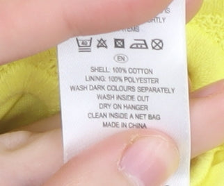 Myleene Klass Yellow Strapless Women's Dress, Size 12