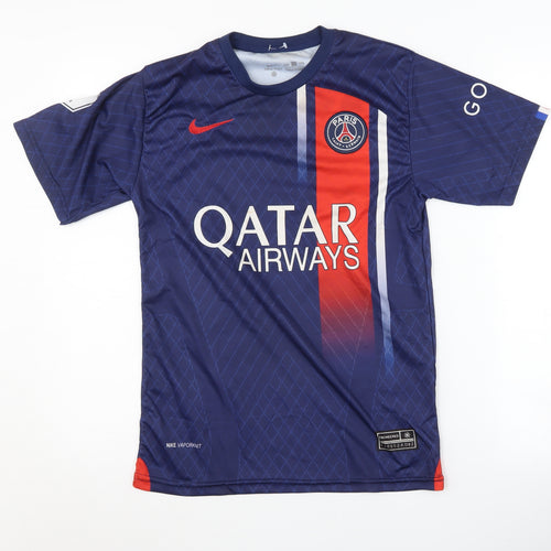 Nike Boys Blue Football Jersey, Size 16, Athletic Fit