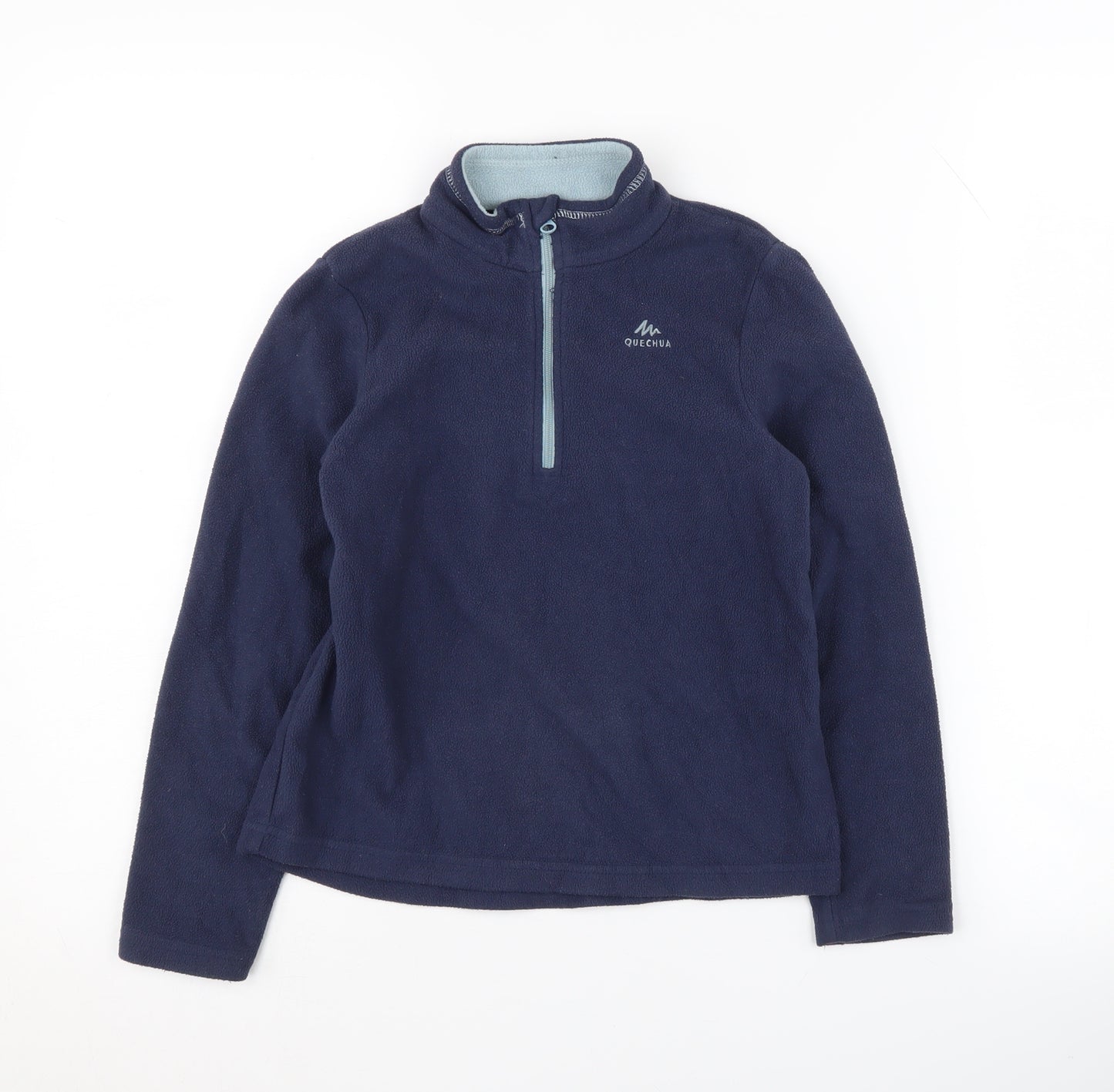 Quechua Boys Blue Fleece 1/4 Zip Sweatshirt Size 6-7 Years