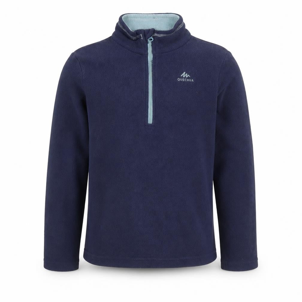 Quechua Boys Blue Fleece 1/4 Zip Sweatshirt Size 6-7 Years