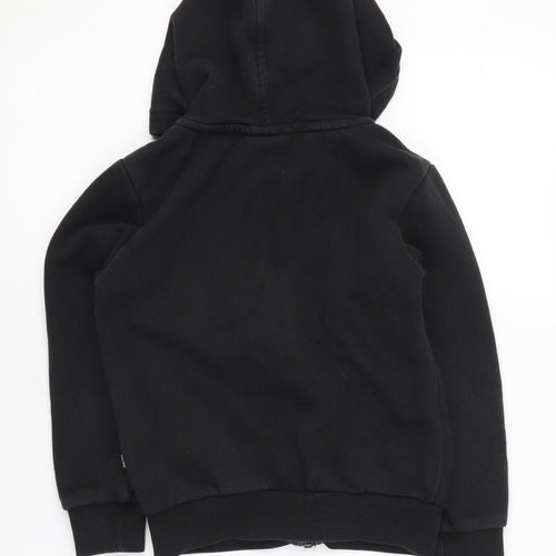 Puma Boys Black Full Zip Hoodie 7-8 Years with Logo