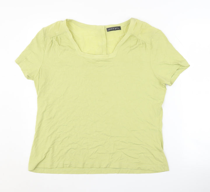 Alex & Co. Women's Green Basic Top, Size 20