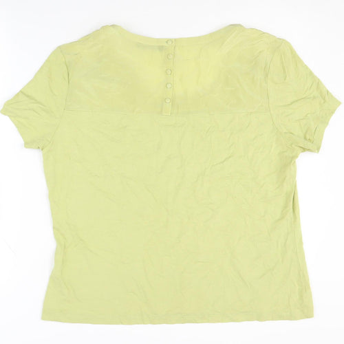 Alex & Co. Women's Green Basic Top, Size 20