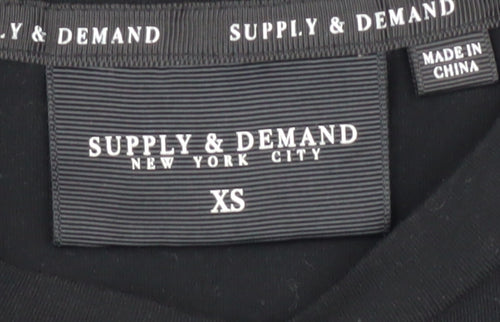Supply & Demand Men's Black Camouflage XS T-Shirt
