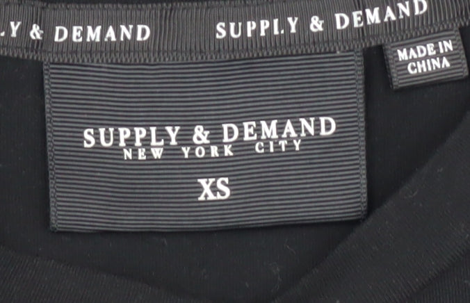 Supply & Demand Men's Black Camouflage XS T-Shirt