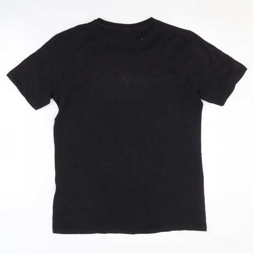 Hugo Boss Men's Black Logo T-Shirt, Large