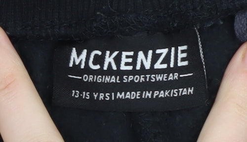 McKenzie Boys Black Jogger Trousers 13 Years