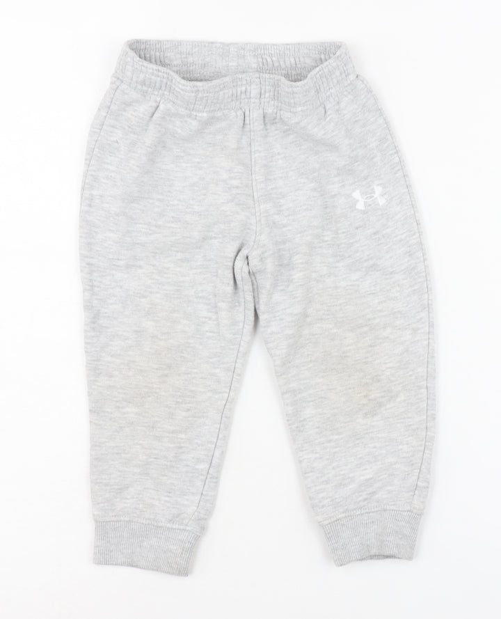 Under Armour Unisex Baby Grey Jogger Trousers 18-24 Months
