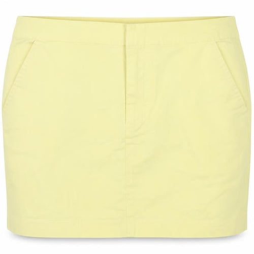 Vila Women's Yellow XS Cotton Pencil Skirt