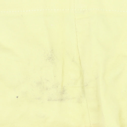 Vila Women's Yellow XS Cotton Pencil Skirt