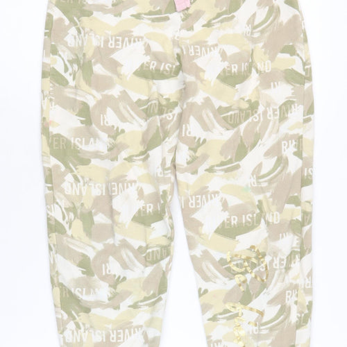 River Island Girls Beige Camo Joggers Size 11-12 Years
