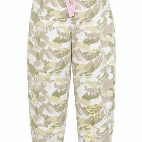 River Island Girls Beige Camo Joggers Size 11-12 Years