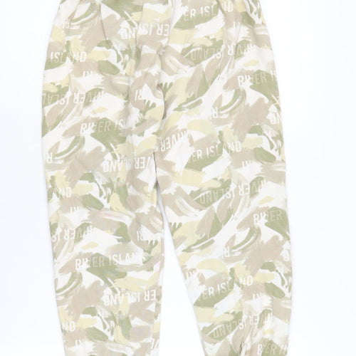 River Island Girls Beige Camo Joggers Size 11-12 Years