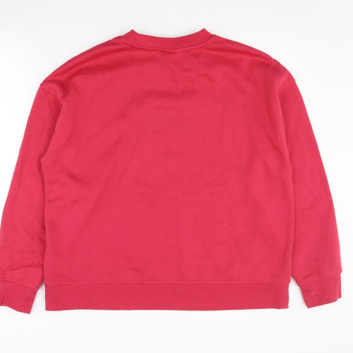 Disney Women's Red M Sweatshirt Lilo & Stitch Graphic