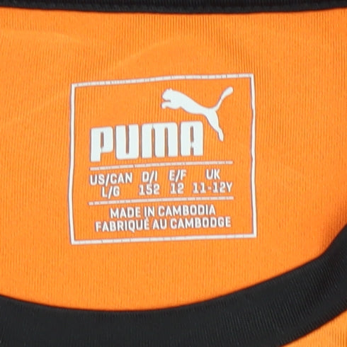 Puma Boys Orange T-Shirt, 11-12 Years, Sporty Activewear