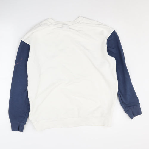 George Women's White Cartoon Sweatshirt, Size 12-14