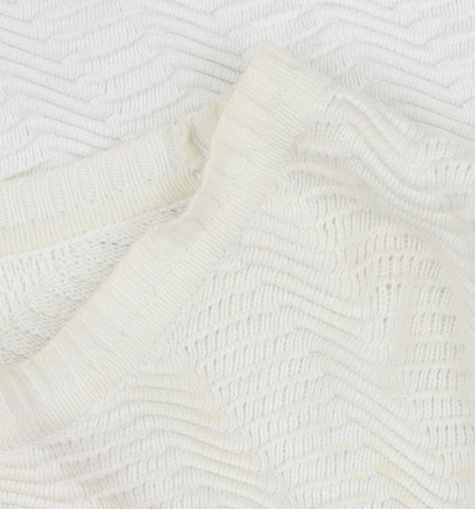French Connection Women's White Pullover Jumper, S, Cotton