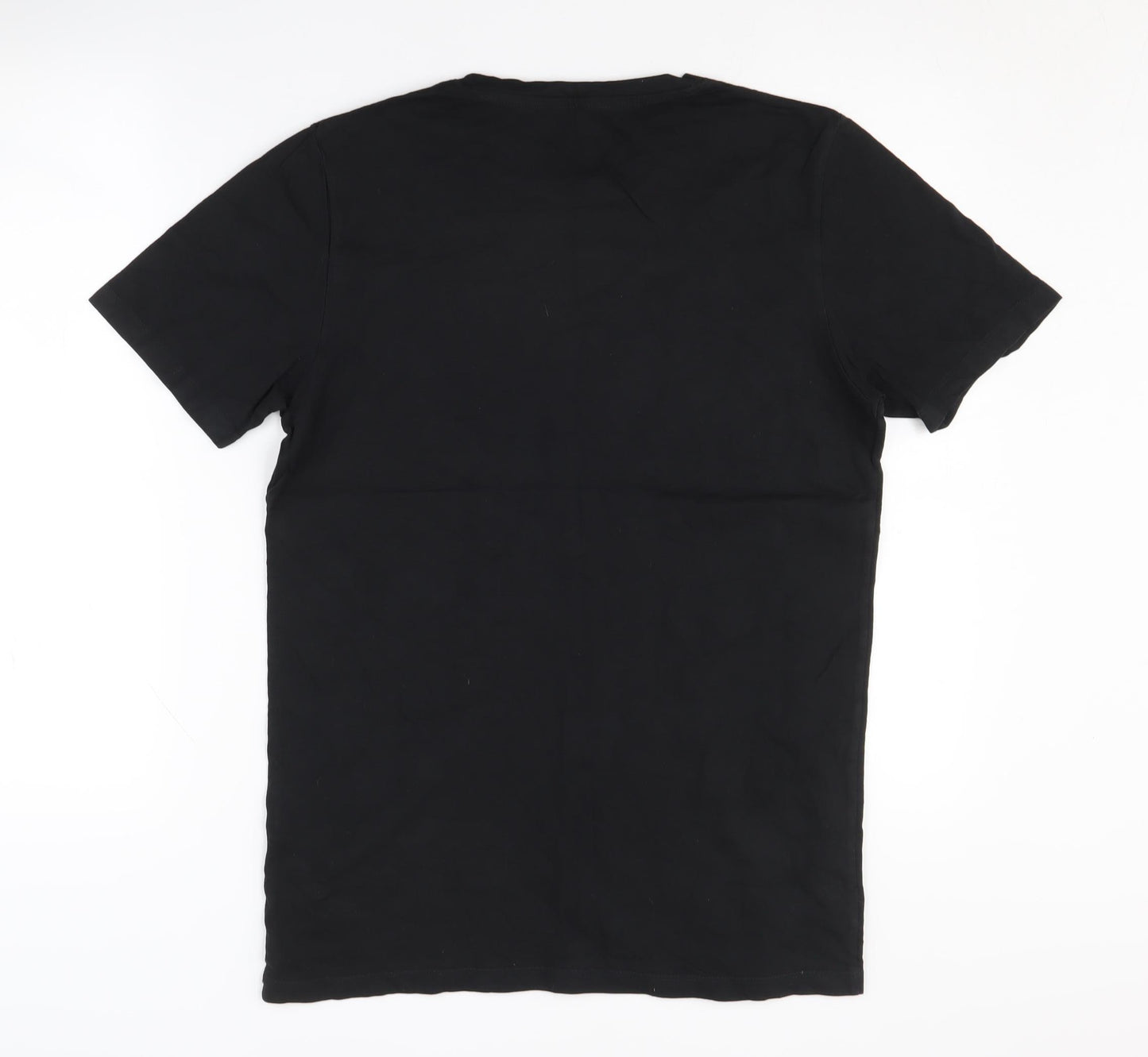 Jack & Jones Men's Black Slim Fit Graphic T-Shirt M