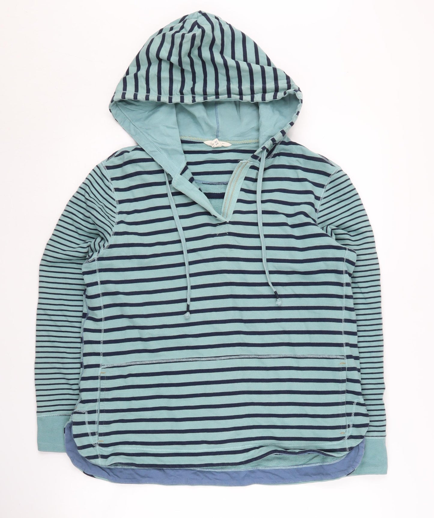 White Stuff Women’s Blue Striped Hoodie Size 14