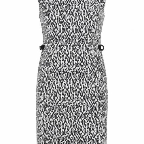 Precis Women's Black Animal Print Sleeveless Dress