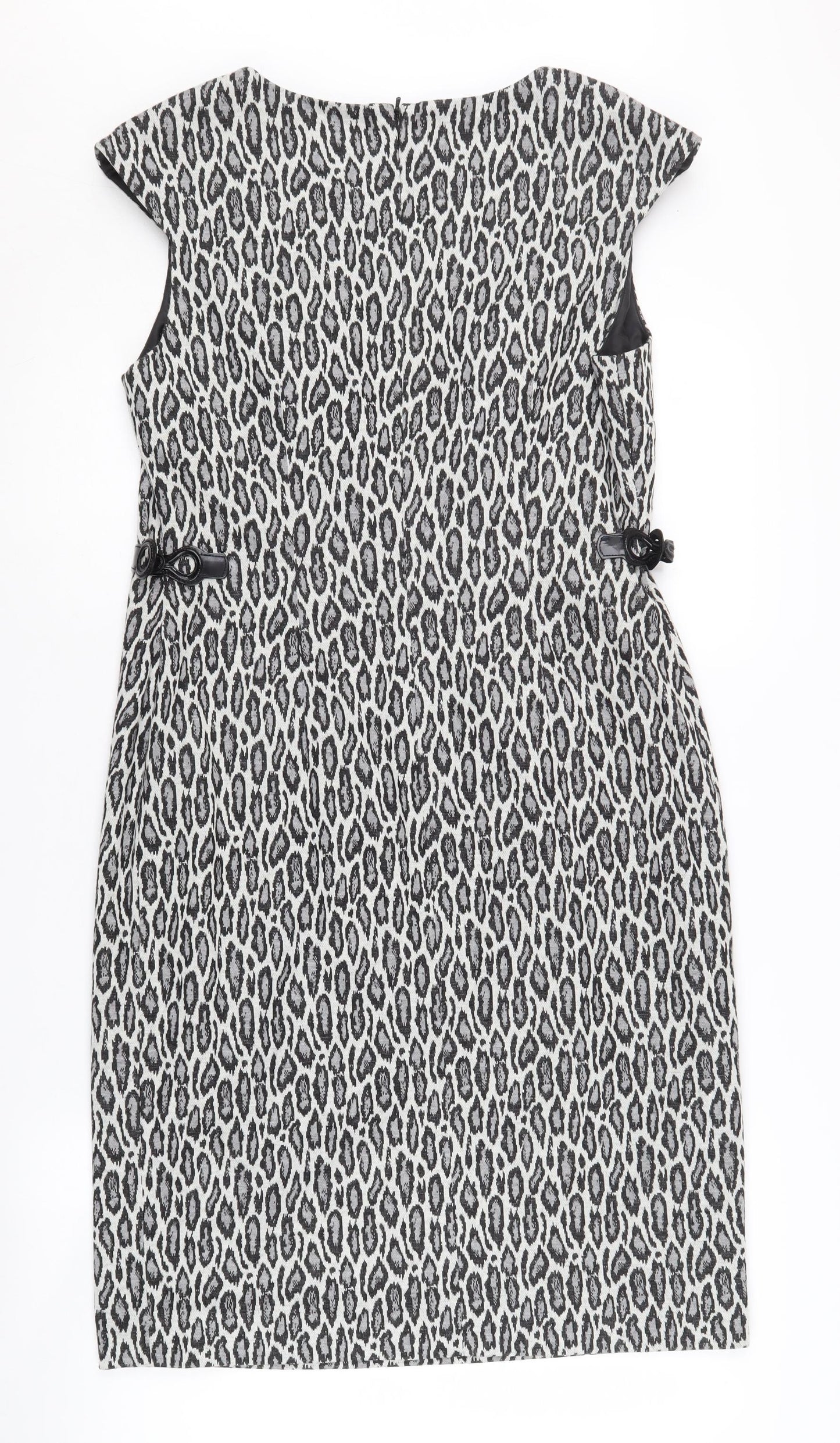 Precis Women's Black Animal Print Sleeveless Dress