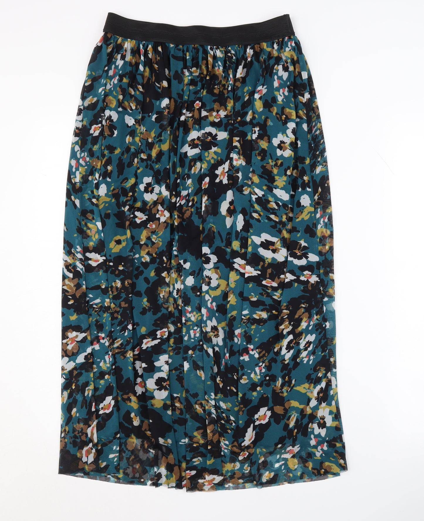 Principle Women's Multicolour Floral Pleated Midi Skirt Size 12