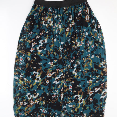 Principle Women's Multicolour Floral Pleated Midi Skirt Size 12