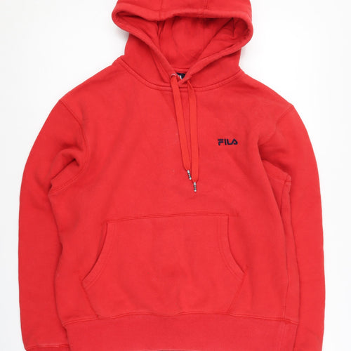 Fila Red Men's Pullover Hoodie - Size S