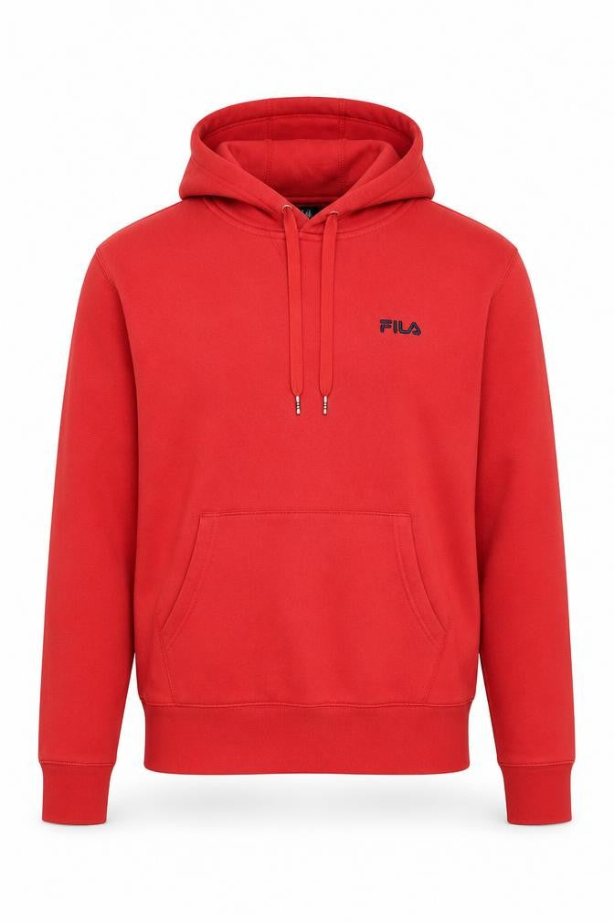 Front view of Fila Red Men's Pullover Hoodie -, size S