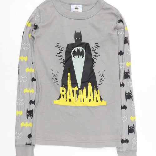 Hanna Andersson Boys' Batman Grey Long Sleeve T-Shirt Size 10