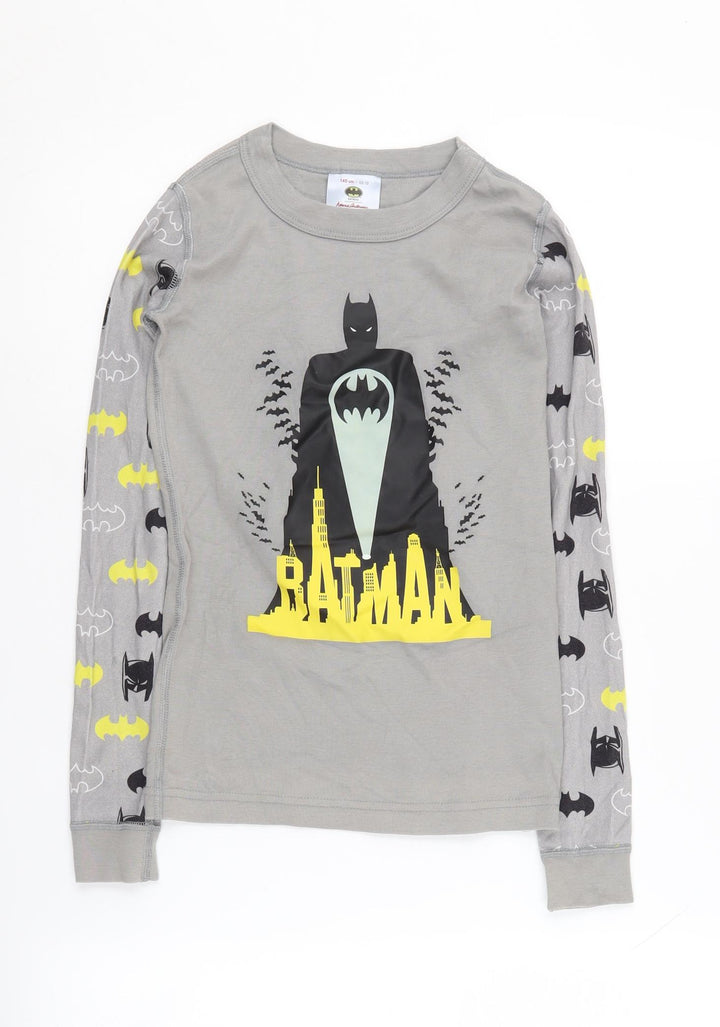 Hanna Andersson Boys' Batman Grey Long Sleeve T-Shirt Size 10