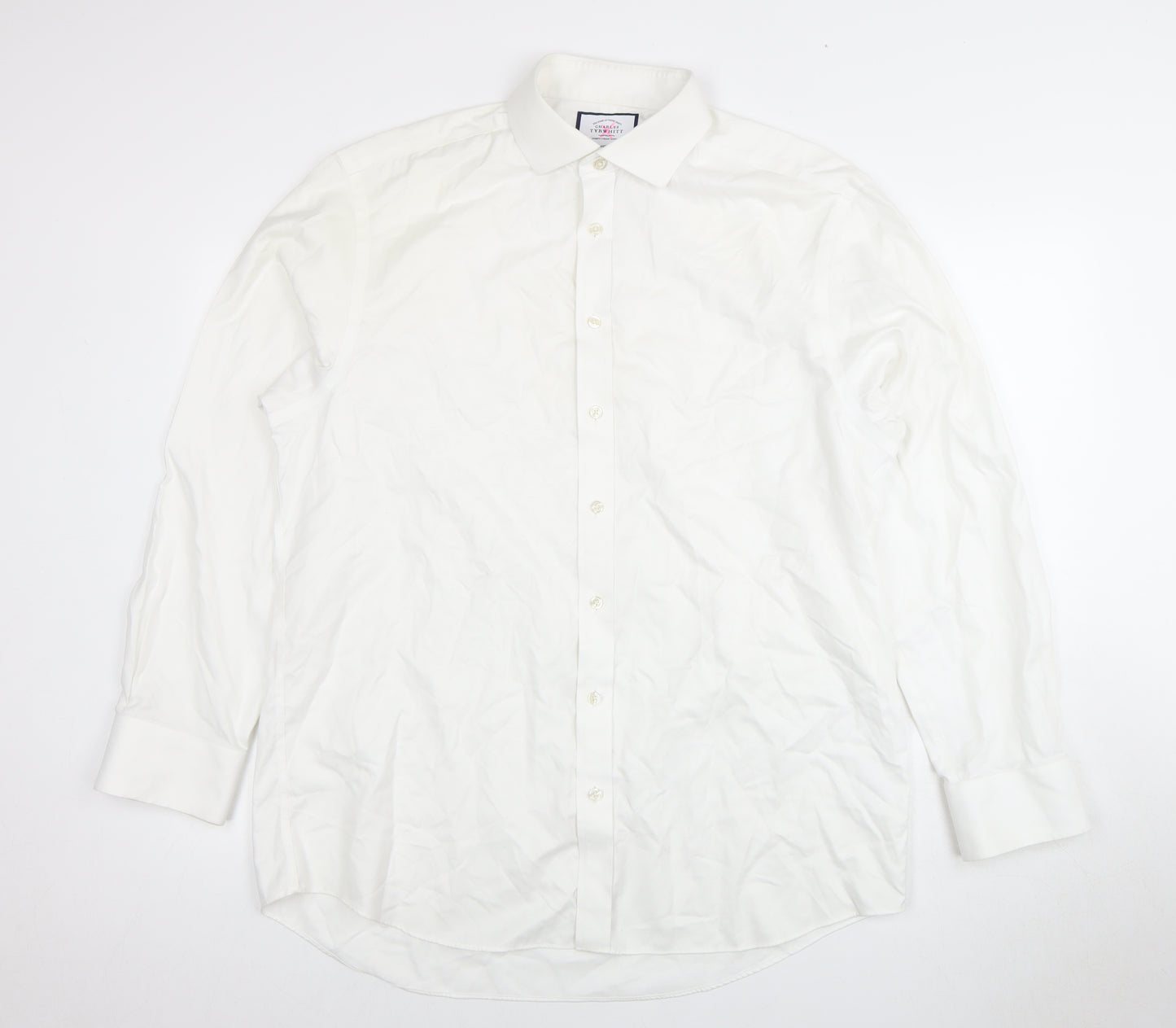 Charles Tyrwhitt Men’s White Classic Fit Dress Shirt 42 cm