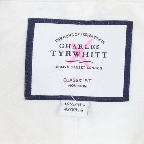 Charles Tyrwhitt Men’s White Classic Fit Dress Shirt 42 cm