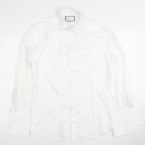 Charles Tyrwhitt Men's White Slim Fit Dress Shirt
