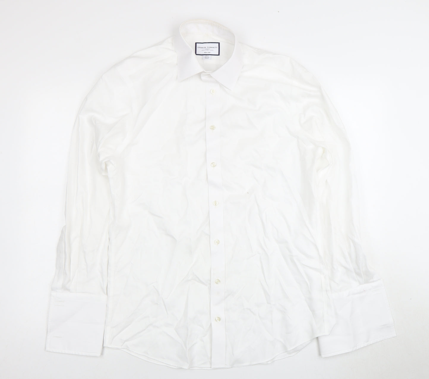 Charles Tyrwhitt Men's White Slim Fit Dress Shirt
