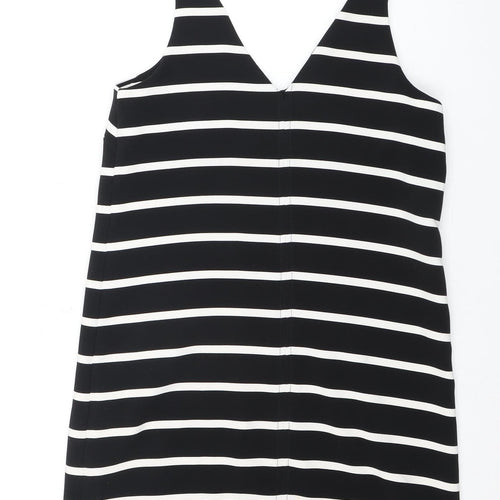 New Look Women's Black Striped Dress Size 8