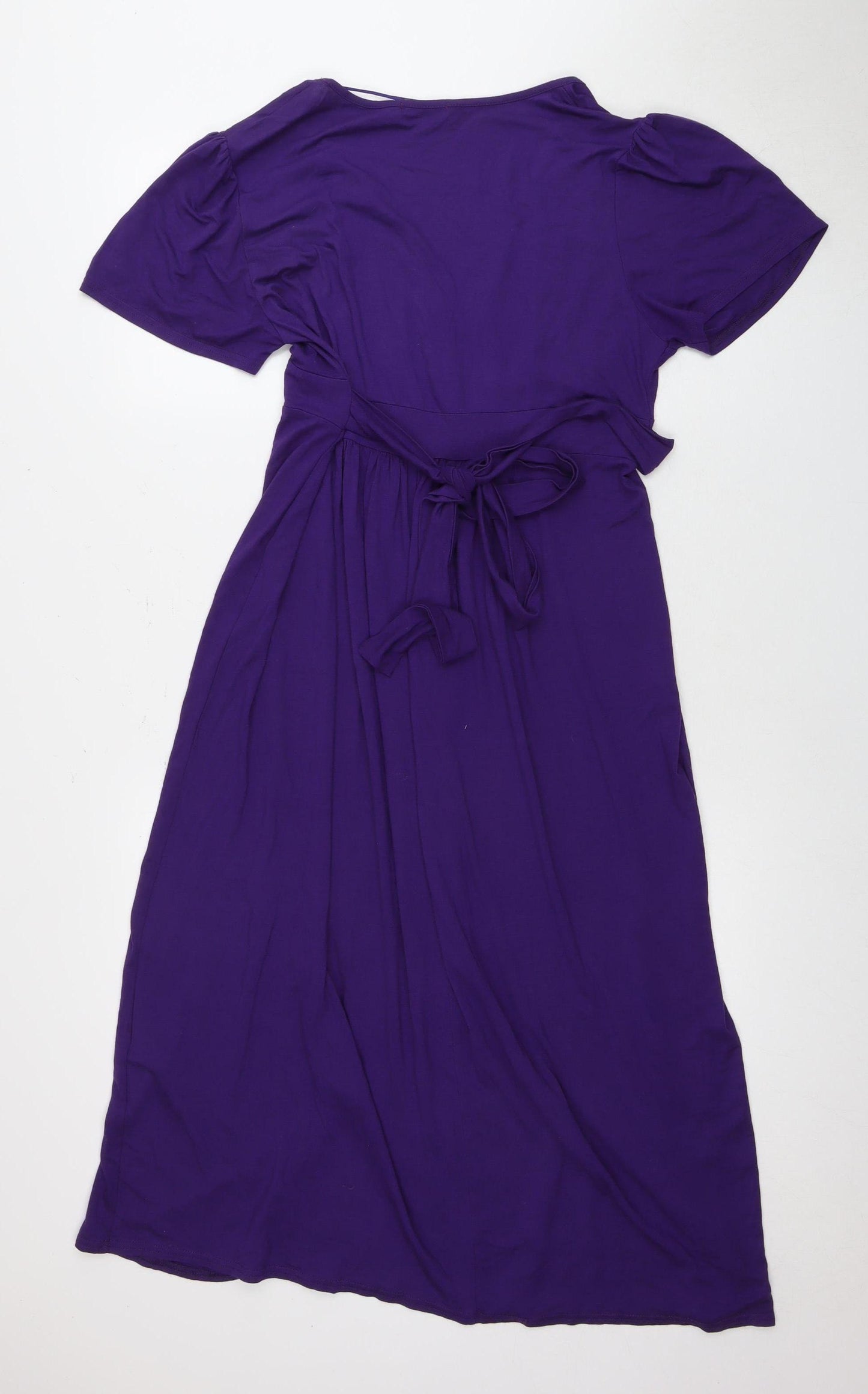 Yours Women's Purple Viscose Dress - Size 16