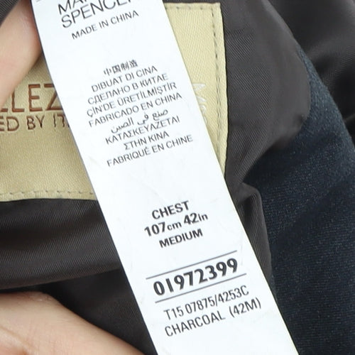 Marks and Spencer Men's Grey Blazer Size 42R