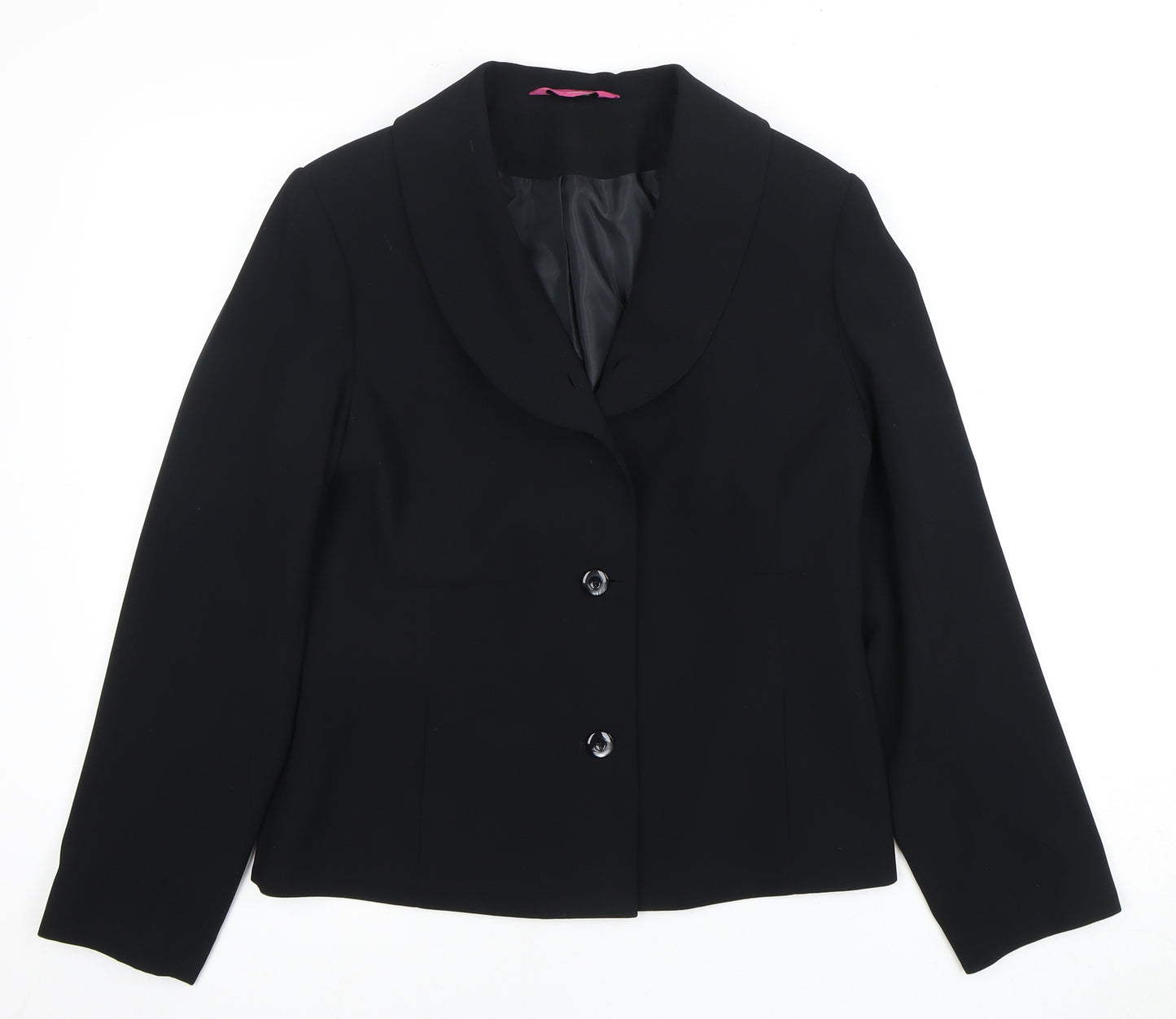 For Women Women's Black Polyester Blazer Size 12