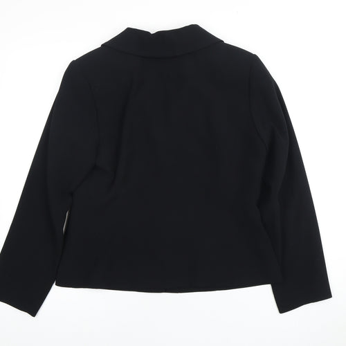 For Women Women's Black Polyester Blazer Size 12