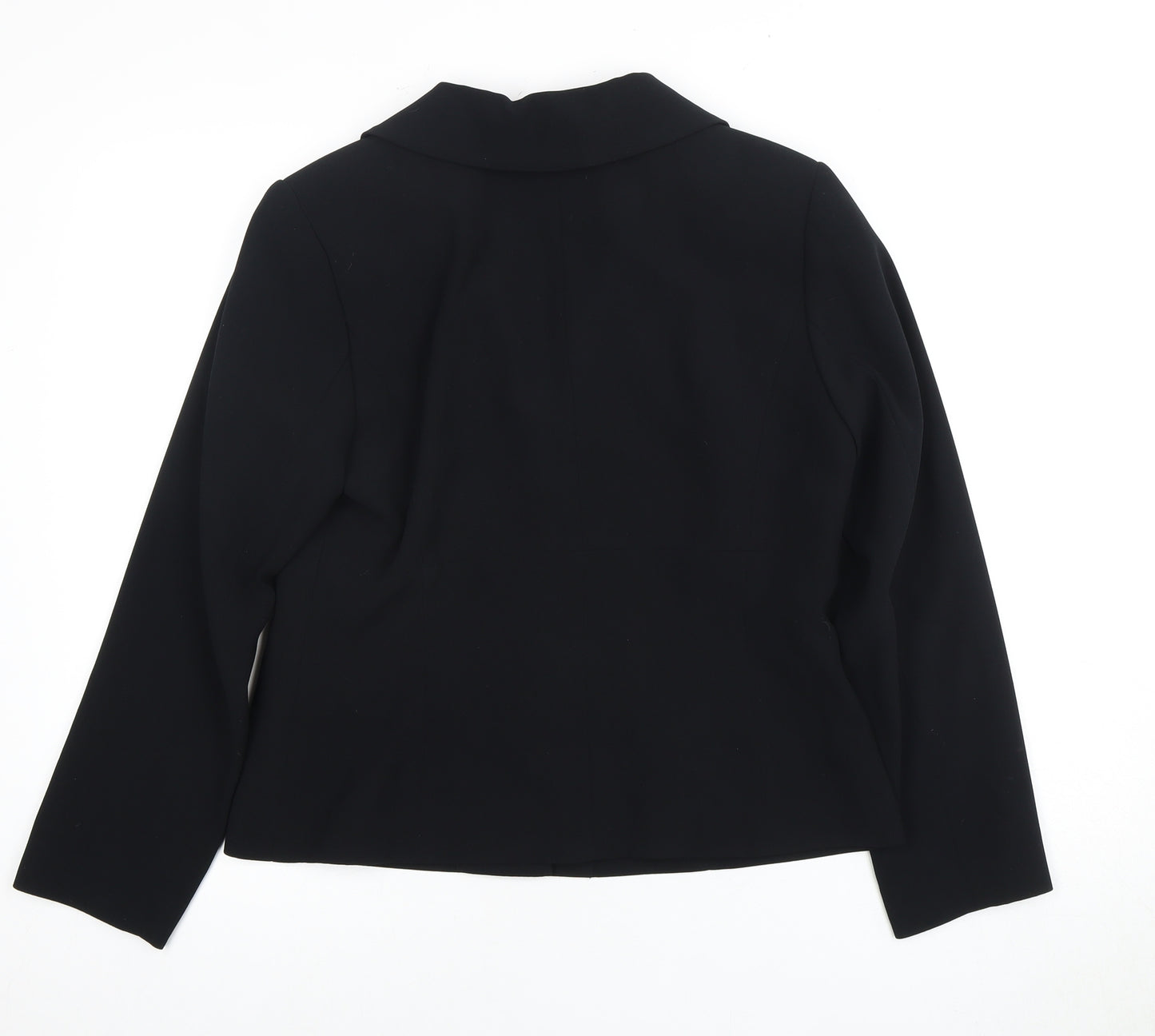 For Women Women's Black Polyester Blazer Size 12