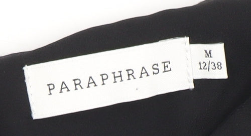 Paraphrase Women's Black Sleeveless Blouse Size 12