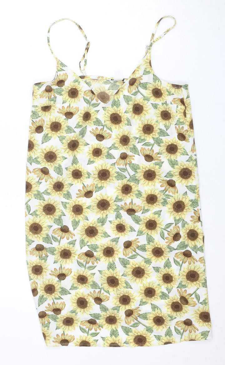 Monki Women's Multicoloured Floral Dress Size 8