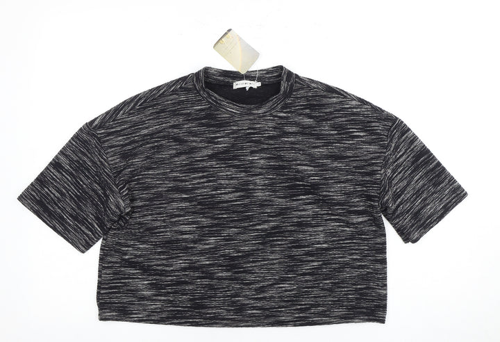BEFORE DARK Women's Black T-Shirt, Size M, Relaxed Fit