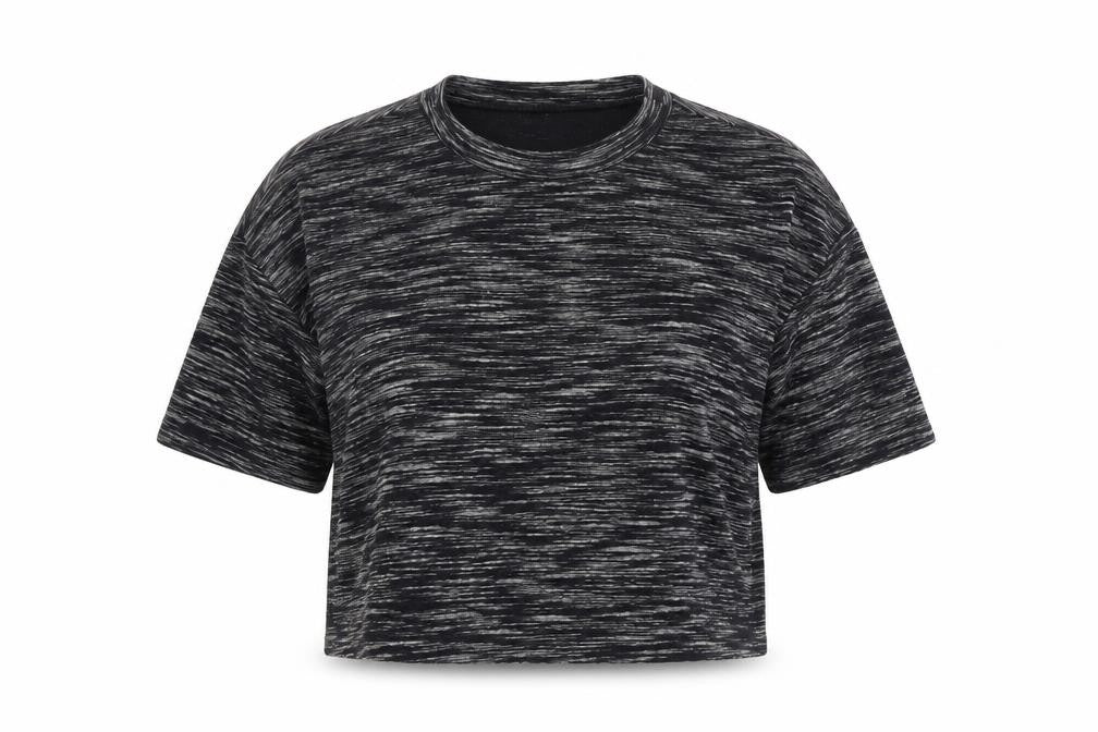 Front view of BEFORE DARK Women's Black T-Shirt, size M, Relaxed Fit