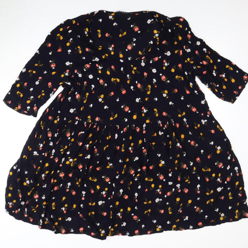Evans Women's Multicoloured A-Line Floral Dress 22