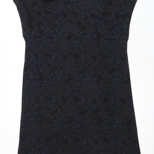 VIZ-A-VIZ Women's Black Floral Dress Size 10