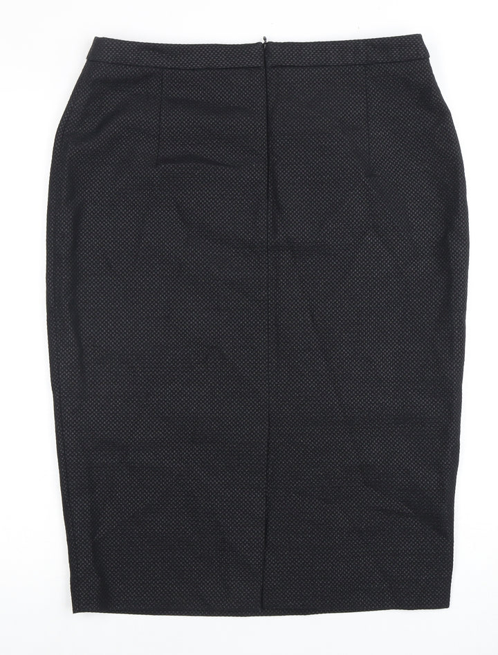 Amphora Women's Black Knee Length Pencil Skirt L
