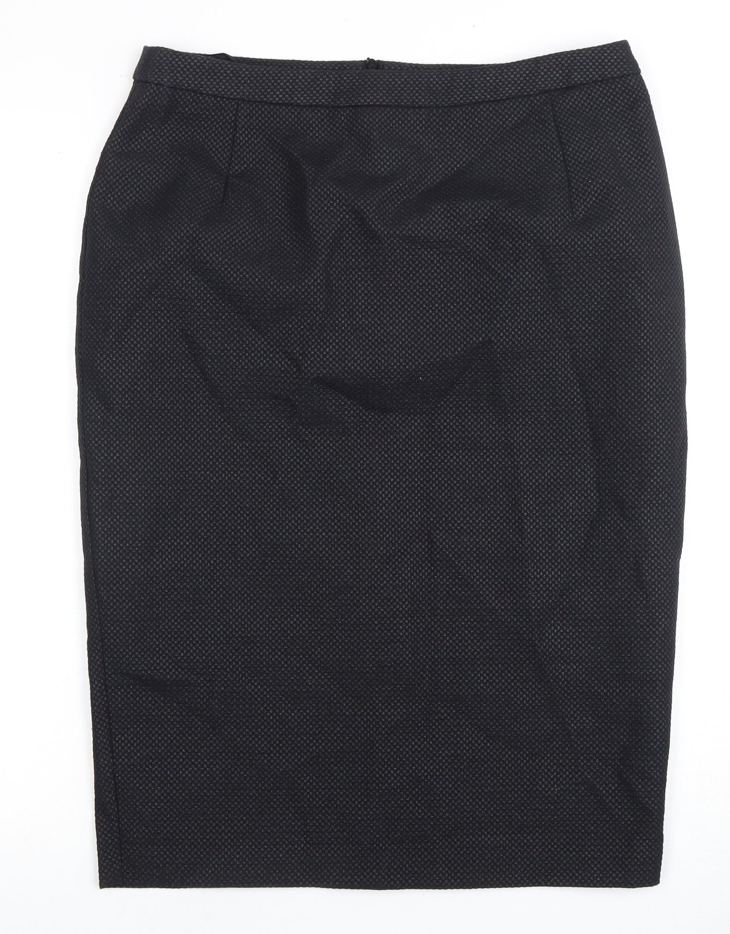 Amphora Women's Black Knee Length Pencil Skirt L